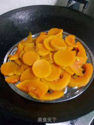 Pumpkin Bean Paste Rolls recipe