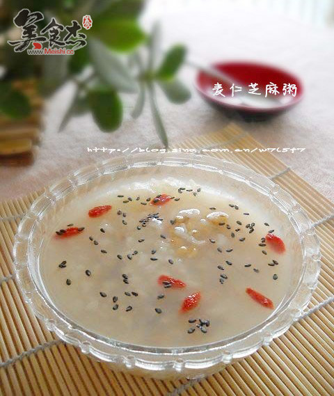 Black Sesame Porridge with Wheat Kernels recipe