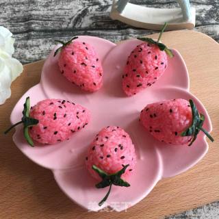 Strawberry Rice Ball recipe