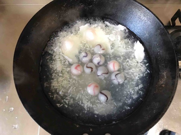 Glutinous Rice Dumplings and Poached Egg recipe