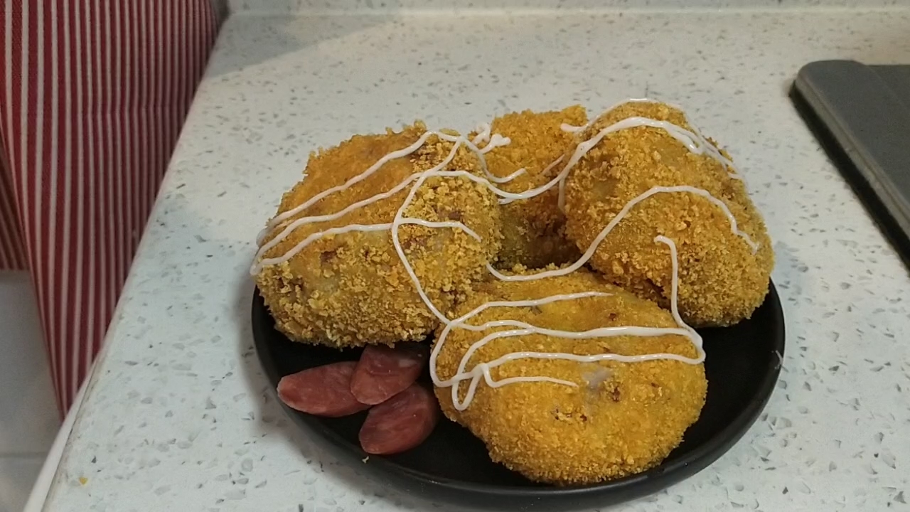 Crispy Outside and Inside Soft Brushed Cheese Croquette recipe