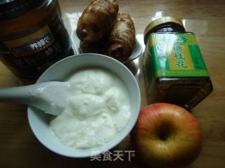 Apple Yogurt Taro Mash Tower recipe