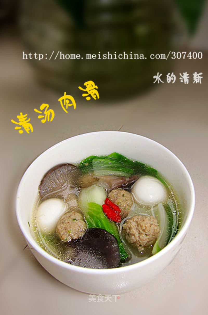 Fresh, Fragrant, Tender and Slippery—smooth Meat in The Clear Soup recipe
