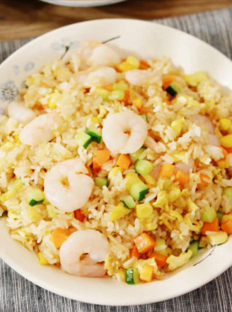 Fried Rice with Shrimp [ms. Kong Teaches Cooking] recipe