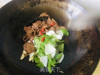 Pork Liver with Green Pepper and Shallot recipe