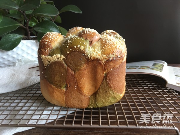 Bread Machine Version Crispy Three-color Braid Toast recipe