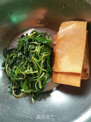 #春食野菜香#malantou Fried Bean Curd recipe