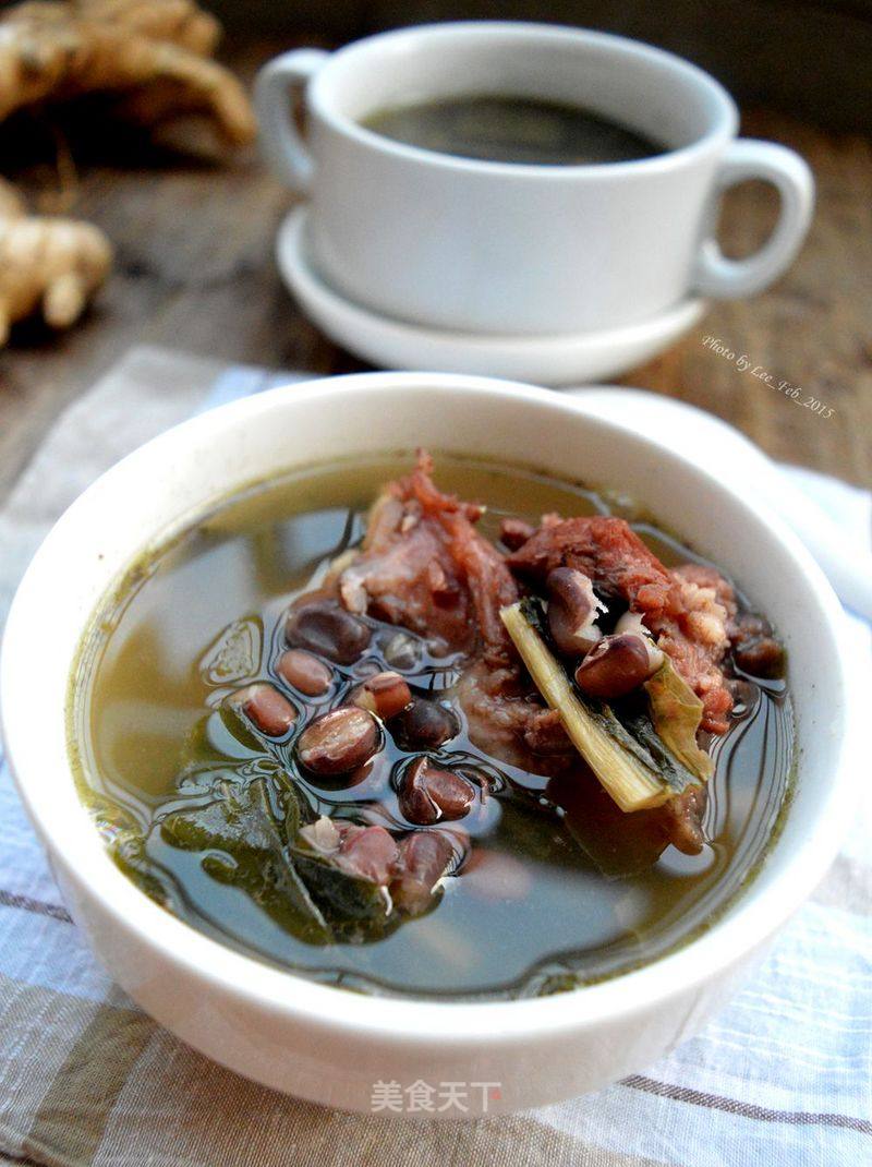 Red Bean Vegetable Dried Pork Bone Soup recipe