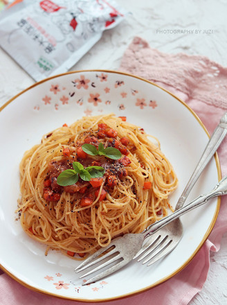 Spaghetti with Carrot Meat Sauce