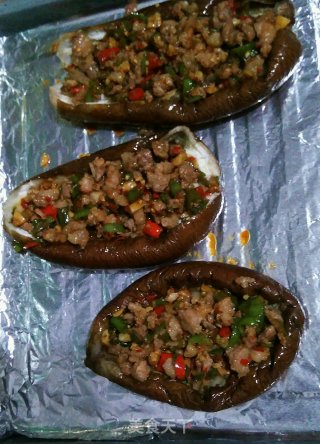 Roasted Eggplant with Minced Meat-oven Dish recipe