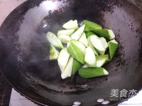 Loofah Fried Shrimp recipe