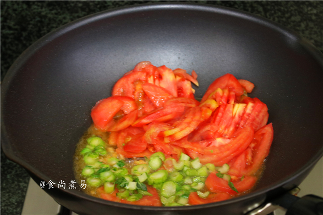Tomato and Egg Pimple Noodles recipe