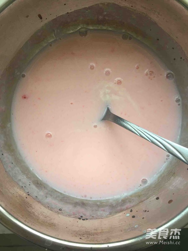 Coconut Strawberry Pudding recipe