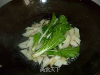 Pleurotus Eryngii and Silver Fish Egg Soup recipe