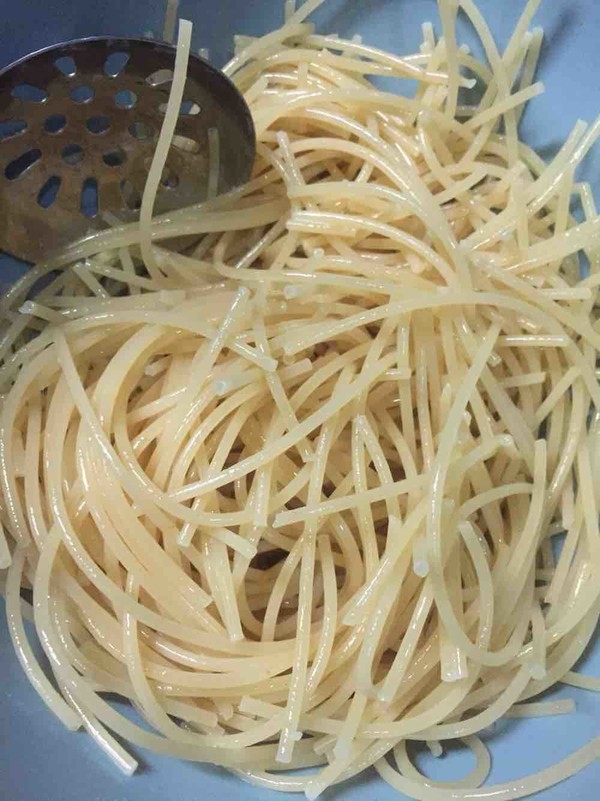 Seafood Spaghetti with Basil Sauce recipe