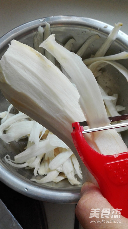 Pleurotus Eryngii in Abalone Sauce recipe