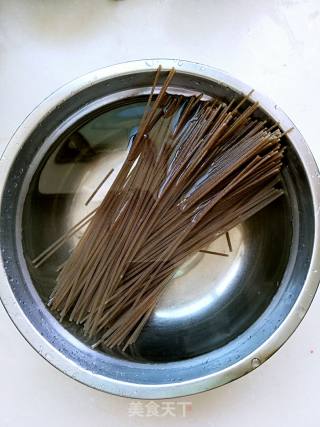 A Bowl of Hot and Sour Bitter Soba Noodles in Summer recipe