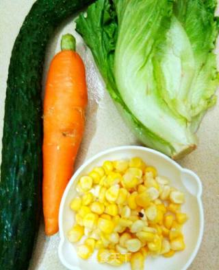 #夏懒人饭#vegetable Salad recipe
