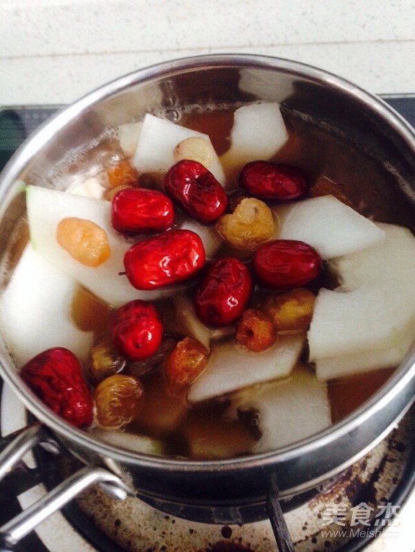 Winter Melon, Mung Beans, Lotus Seeds, Red Dates and Longan Soup recipe