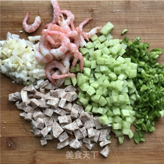 Assorted Tofu Fried Rice recipe