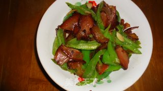 Stir-fried Green Pepper with Bacon recipe