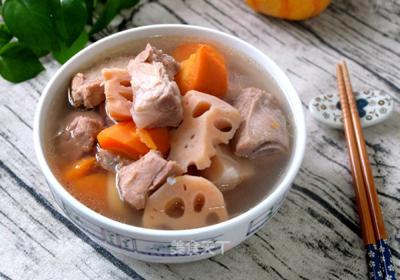 #trust之美#lotus Root and Carrots Stewed Pork Ribs recipe