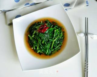 Spinach with Mustard Oil recipe