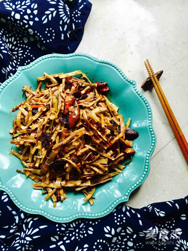 Stir-fried Dried Bamboo Shoots recipe