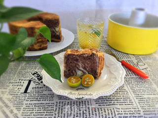 #四session Baking Contest and is Love to Eat Festival#two-color Chiffon Cake recipe