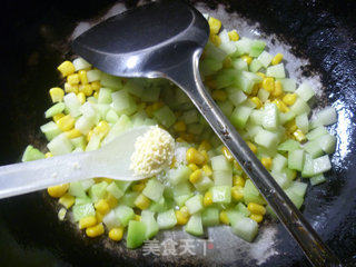 Stir-fried Chayote with Corn Kernels recipe