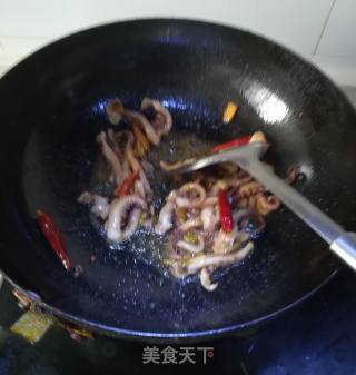 Stir-fried Octopus with Garlic Moss recipe