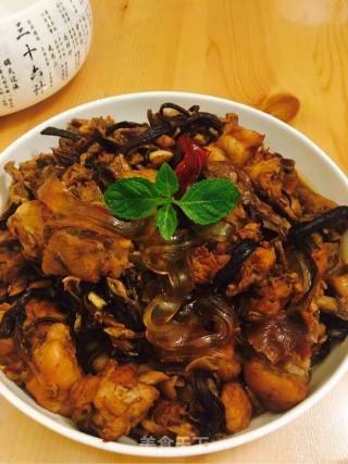 Chicken Stewed with Mushrooms recipe