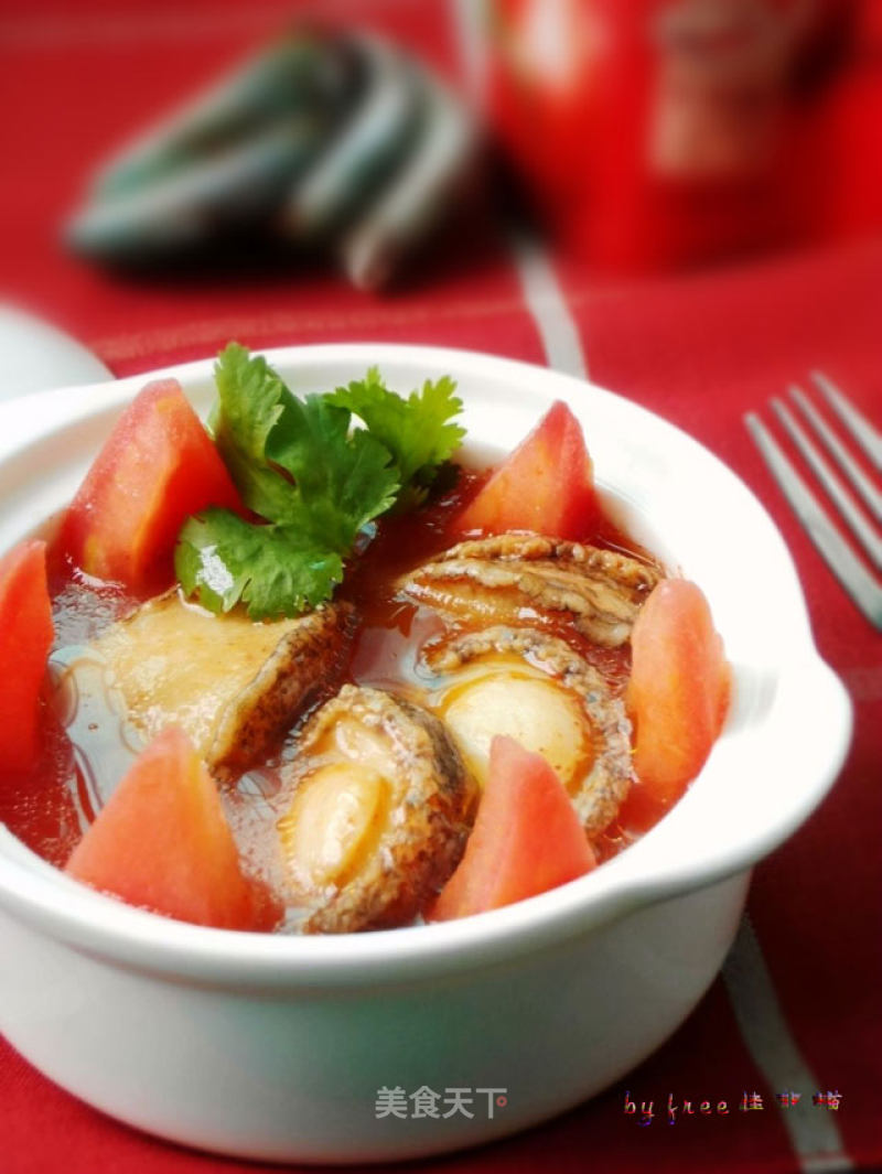 Sweet and Sour Fresh--baked Abalone in Tomato Sauce recipe