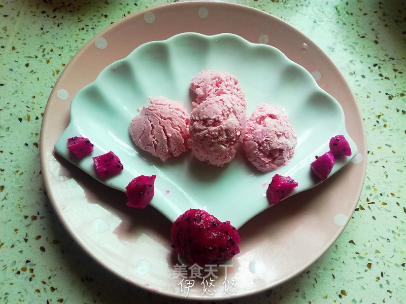 Fruit One by One Red Dragon Fruit Ice Cream recipe