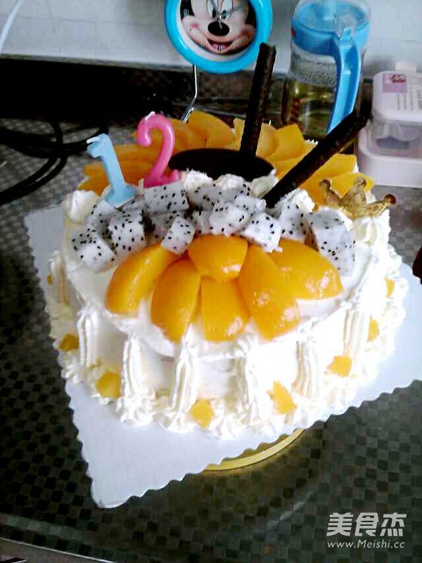 Fruit Birthday Cake recipe