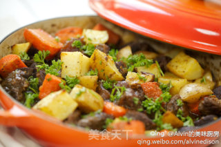 Beef with Roasted Potato & Carrot Stew recipe