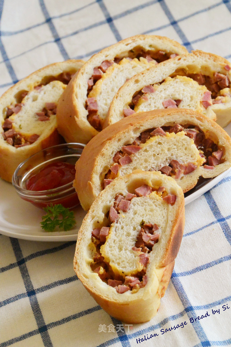 #aca烤明星大赛# Italian Sausage Bread recipe