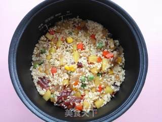 Braised Rice with Mixed Vegetables recipe