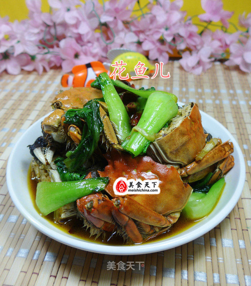 Stir-fried Hairy Crab with Green Vegetables