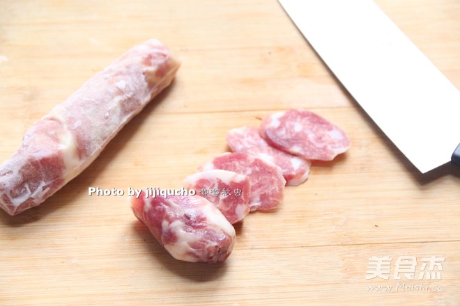 Steamed Sausage with Chopped Pepper and Dried Sausage recipe