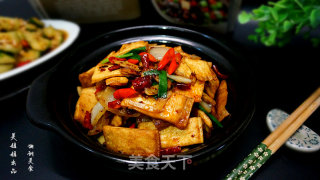 Braised White Dried Tofu in Sauce recipe