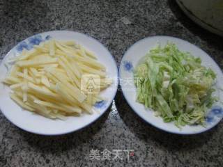 Stir-fried Potatoes with Cabbage recipe
