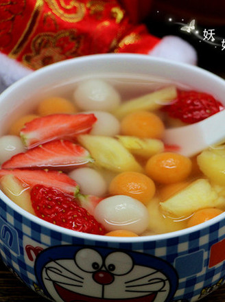 Fruit and Vegetable Glutinous Rice Balls recipe