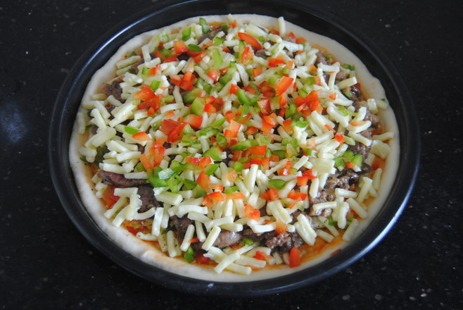 Beef Pepper Pizza recipe