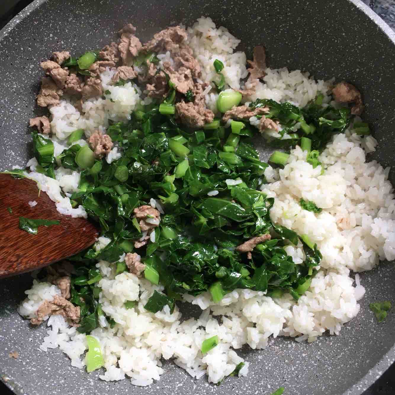 Kale Beef Fried Rice recipe