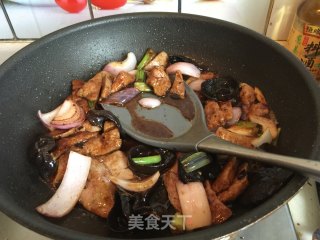 #信之美五常大米试吃#sauce Fried Pork Liver Rice Topped recipe