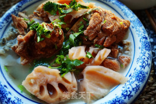 Lotus Root Tube Bone Wild Rice Soup recipe