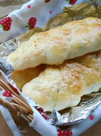 Chive Sesame Braid Bun recipe