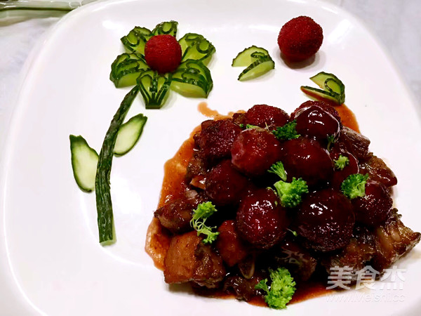 Braised Pork Ribs with Bayberry (homemade Version) recipe