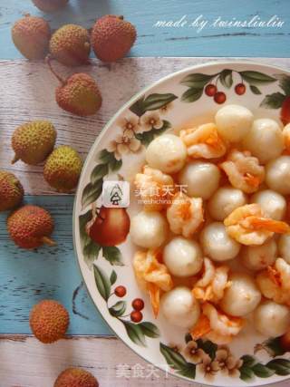 Shrimp Balls with Lychee and Anchovy recipe